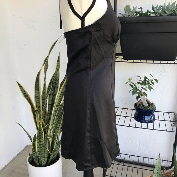 🖤1 LEFT🖤 Black halter slip dress! - Picture 4 of 13